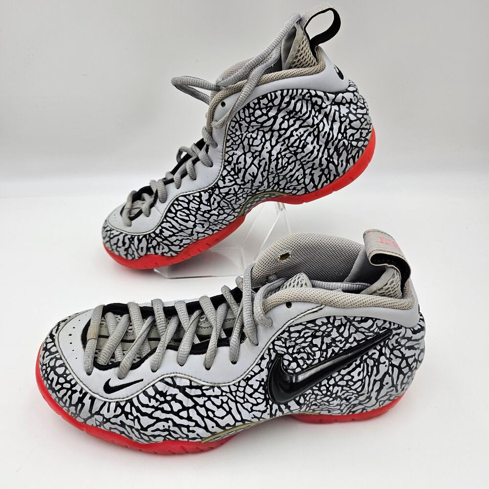 Nike Air Foamposite Pro Premium Elephant Print 2014 Size Men's 7 Boys Pink Gray
